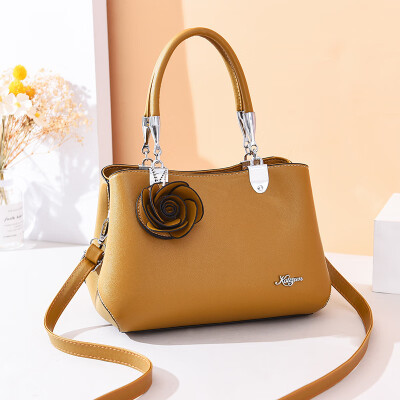 

New temperament casual flower handbags wild basic flower flower shoulder bag shoulder bag mother bag