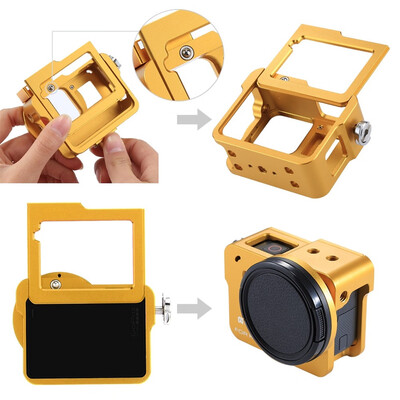 

〖Follure〗PULUZ For GoPro HERO 65 CNC Aluminum Alloy Housing Shell Case Protective Cage