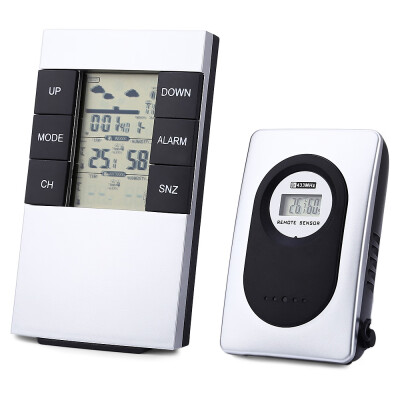 

TS - H146 433MHz Wireless Weather Station Alarm Clock Indoor Outdoor Thermometer Hygrometer