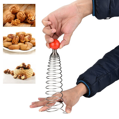 

〖Follure〗Creative Stainless Steel Spring Nutcracker Open Walnut Artifact Spring Clip