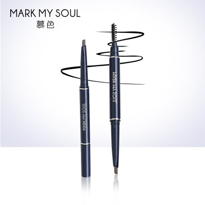 

MARK MY SOUL double eyebrow pencil speed sketch natural rich eyebrow pencil o25g waterproof&sweat-proof lasting not blooming MB002coffee color