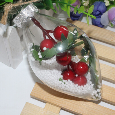 

1Pcs Clear Plastic Craft Ball Transparent Bauble DIY For Christmas Tree Decor
