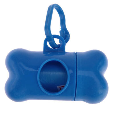 

Pet Dog Bone Shape Trash Bag Dispenser with 1 Roll Pet Poop Bag Set