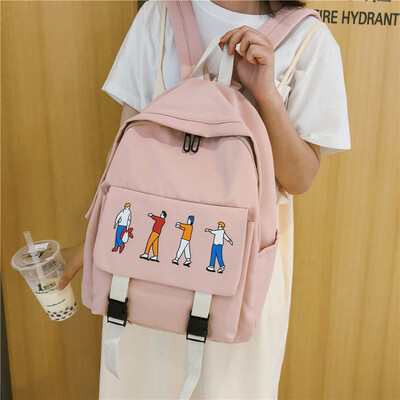 

Super Hot Backpack Girl Shoulder Bag Girl Campus Baitao Large Capacity Xiaoqingxin College Student Bag Girl Korean High School