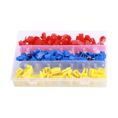 

75pcs Kit in Plastic Box Fine-quality High Temperature Resistance Break-free Wire Terminals Cold-pressed Quick Connectors