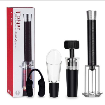 

4PCS Red Wine Bottle Opener Cork Remover Easy Air Pump Pressure Stainless Steel Eco-Friendly Corkscrew Tools Corkscrew Suit