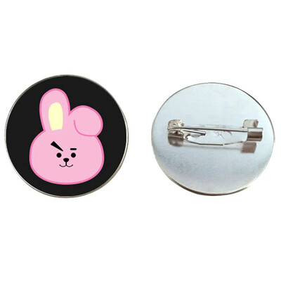 

Kpop BTS Cute Q Version Badge Cute Cartoon Brooch Bag Pendant Boys Girls Accessories Hot Gift for Fans