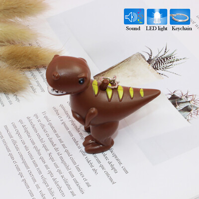 

Siaonvr Dinosaur Animal Sound LED Light Lamp Flashlight Keyring Key Chain Kids Gift Toy