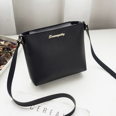 

Pure Color Women Girl Leather Shoulder Bag Small Shoulder Handbag Women Phone Wallet Bag