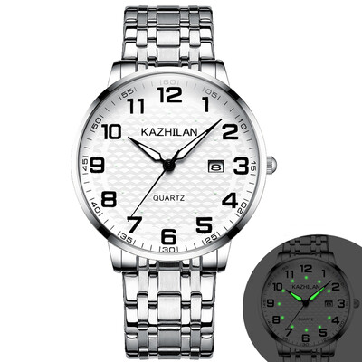 

The old watch men&women lovers large digital dial waterproof luminous middle-aged&old parents elastic steel band Shi Ying