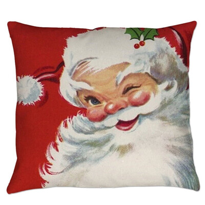 

Tailored Merry Christmas Pillow Cases Super Cashmere Sofa Cushion Cover Home Decor