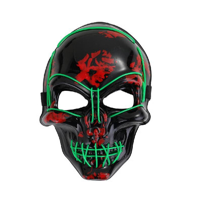 

Light Up LED Skeleton Skull Mask HalloweenHoliday Light Costume Accessory Scary Frighten Party Mask