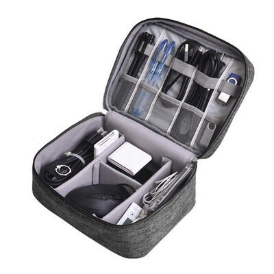 

Waterproof Travel Data Cable Storage Bags Daily Gadget Charger Zipper Packs