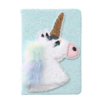 

Unicorn NotebookPlush A5 Diary Sweet Glitter Unicorn Journals for Girls Kids