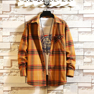 

Tailored Mens Winter Long Sleeve Button Turndown Collar Casual Top Blouse Shirts