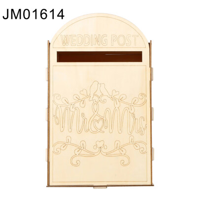 

Wooden Letters Rustic Mailbox Gift Card Post Box Wedding Shower Birthday Decor
