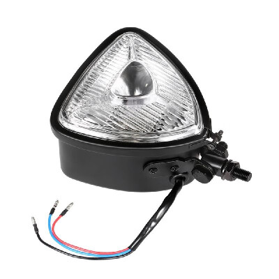 

12V Universal Motorcycle LED Headlight Headlamp Front Lights Driving Lamp Black Case