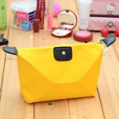 

1Pcs Retro Candy Color Dumplings Storage Bag makeup bag womens Waterproof Cosmetic Bag Portable Travel Bag