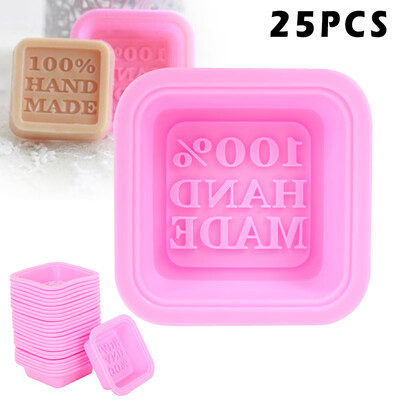 

25PCS Silicone Ice Cube Candy Chocolate Cake Cookie Cupcake Soap Molds Mould Cake Decorating Tools Soap Molds for Soap Making