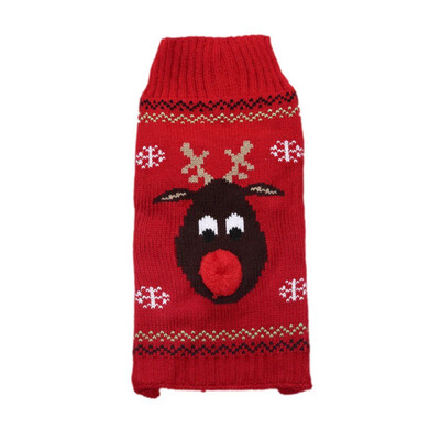 

Xmas Pet Dog Clothes Reindeer Design Sweater For Small Dogs Christmas Warm Puppy Coat Chihuahua knitwear Pullover Elk Costumes