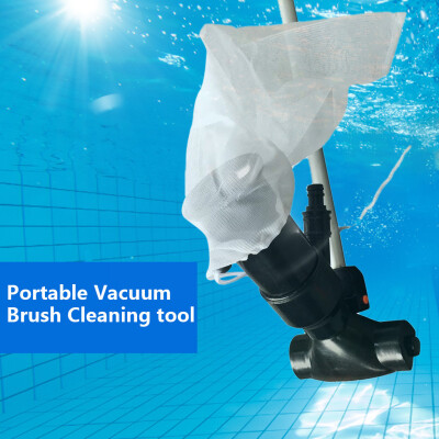 

〖Follure〗Pool Cleaner Portable Swimming Pool Fountain Vacuum Brush Cleaner Cleaning Tool