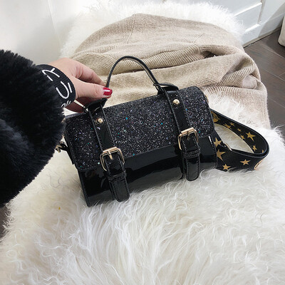 

Qiao Bani 2019 new new Korean chic fashion stars hit color ribbons bills shoulder diagonal tide handbags