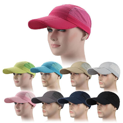 

Men Women Quick Dry Breathable Mesh Cap Adjustable Sports Sun Hat Fishing Baseball Hat
