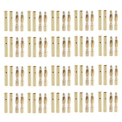 

20 Pairs Bullet Banana Plug Connector for RC Battery Gold Plated New