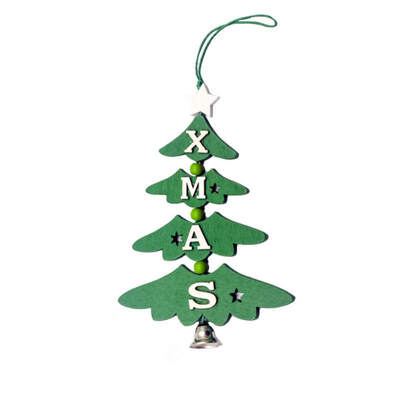 

Christmas Wooden Decoration Pendant Christmas Tree Shape Wooden Pendant Christmas Party Decoration Pendant