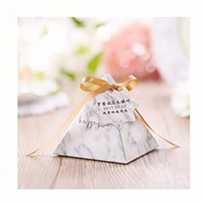 

FUNNYBUNNY Triangular Pyramid Gift Box Wedding Favors Gifts Candy Boxes Guests