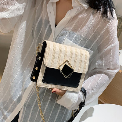 

Womens bag 2019 new wave fashion chain bag summer small fresh air Messenger bag senior sense wild shoulder bag