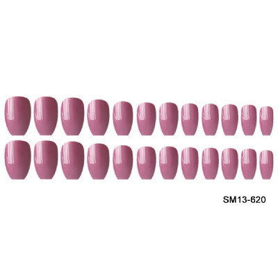 

24pcs Colorful Coffin Nails False Nails Art Tips Sets Full Cover Medium Ballerina Artificial Nails Art Tips