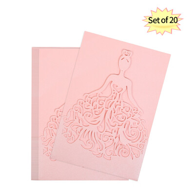

20pcsset Wedding Invitation Card Cover Pearl Paper Laser Cut Bridal Bridegroom Pattern Invitation Cards Wedding Anniversary Suppl