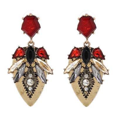 

AOTEMAN Factory Price Wholesale Good Quality Crystal New Statement Fashion Crystal Dangle Earrings For Women 2019