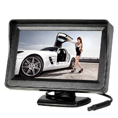 

Universal 12-24V Car Vehicle Backup Camera System 43 inch TFT Color LCD Reverse Rear View Security Monitor & Waterproof Night Vis