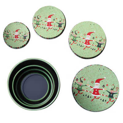 

New Hot Christmas Tinplate Empty Tins Christmas Candy Cookie Gift Storage Container Cases Collectible Christmas Decorative Box