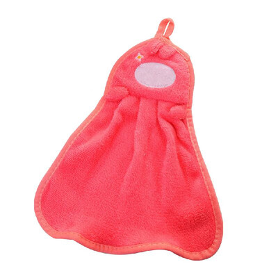 

Cute Animal New Candy Colors Hand Towels Soft Coral Velvet Animal Towel Can Be Hung Kitchen Used Whitered