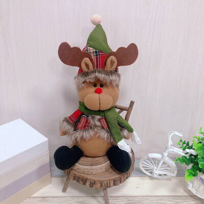 

Toponeto Christmas Gift Santa Claus Snowman Ornament Festival Party Xmas Table Decor Doll