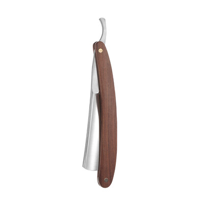

Straight Edge Barber Razor Stainless Steel Blade Folding Shaving Knife Hair Shaver Shaving Tool Wooden Handle