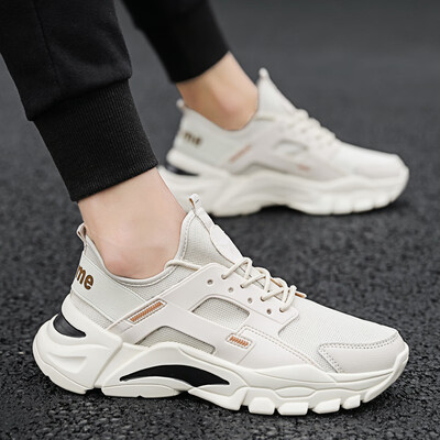 

Summer sports&leisure couple white shoes mens net shoes breathable white old mans shoes Korean version of the trend of wild tide shoes
