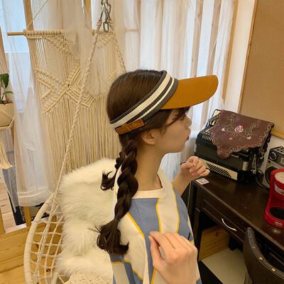 

Korean run open-top sunshade women summer leisure fresh retro art sunscreen hat