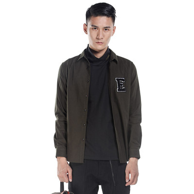 

BEI NA CHUAN Long Sleeve Shirt Mens Slim Fashion Casual Joker Shirt 9934