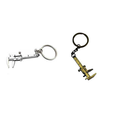 

Mini Vernier Caliper Key Chain Movable Vernier Caliper Ruler Model Zinc Alloy Key Ring Tool