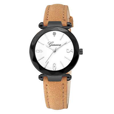 

Top Brand Rose Gold Luxury High Quality Casual Geneva Leather Strap Women Watches Bracelet Ladies Clock Hour Quartz Watch 233