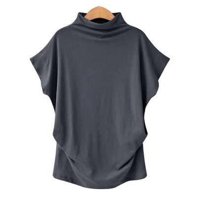 

Ladies Batwing Sleeve Baggy Oversized Loose Fit Turn up Women O Neck T-Shirt Top
