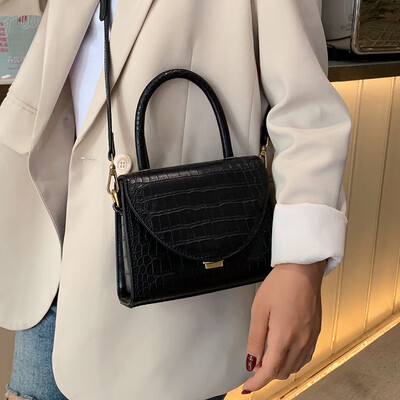

Advanced sense bag handbag 2019 new tide crocodile pattern handbag fashion Messenger bag wild ins shoulder bag