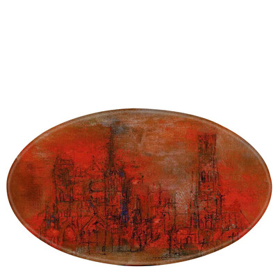 

Gobestart Ancient Church Elements Blanket Round Bathroom carpet 80cm