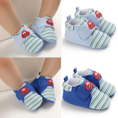 

Toddler Infant Baby Girls Boys Car Pattern Soft Sole Prewalker Warm Cotton Shoes
