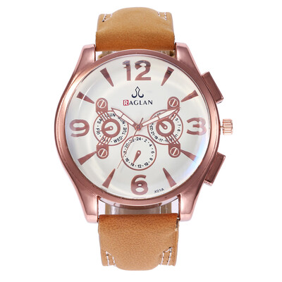 

New mens sports military watch three-eye digital big