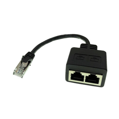 

Cwxuan RJ45 1 to 2 Ethernet Network Splitter Extension Adapter Connector Cable